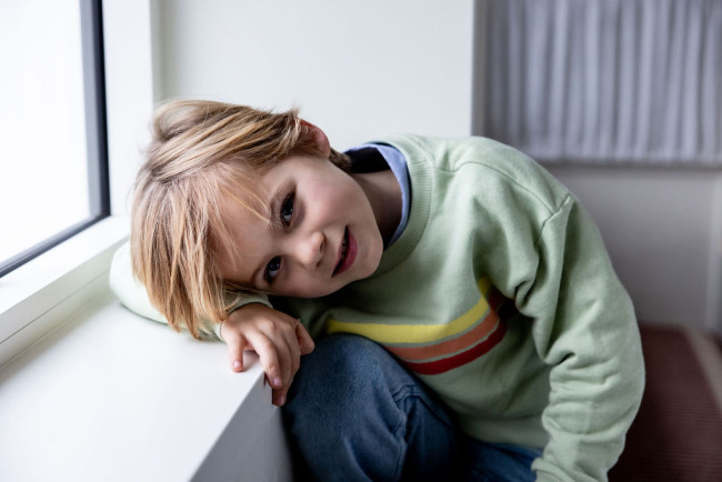 Sweater rayée menthe