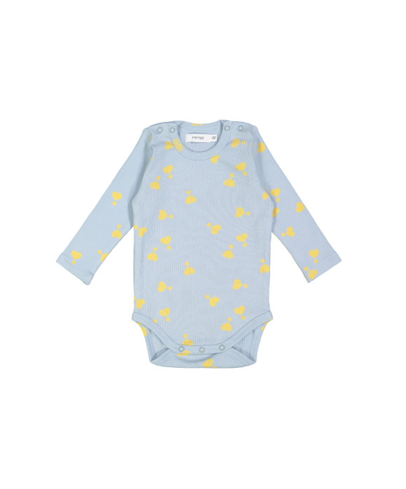 corps rib coeur bleu clair