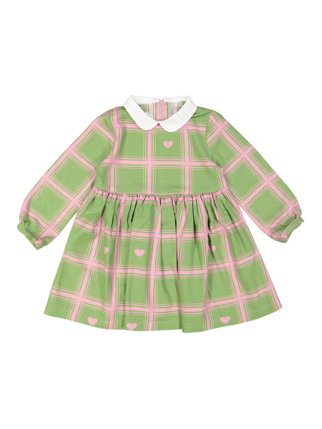 robe carreaux coeur vert
