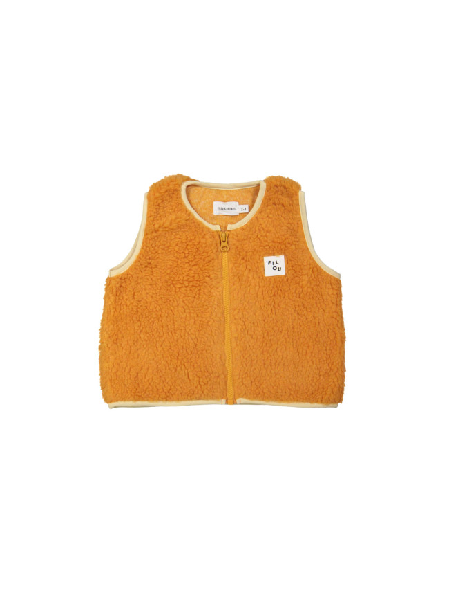 Bodywarmer teddy orange