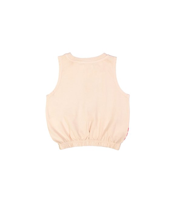 Top rouge rayée rose clair