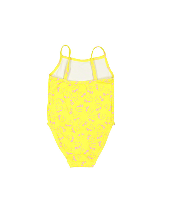 maillot de bain visages comiques jaune