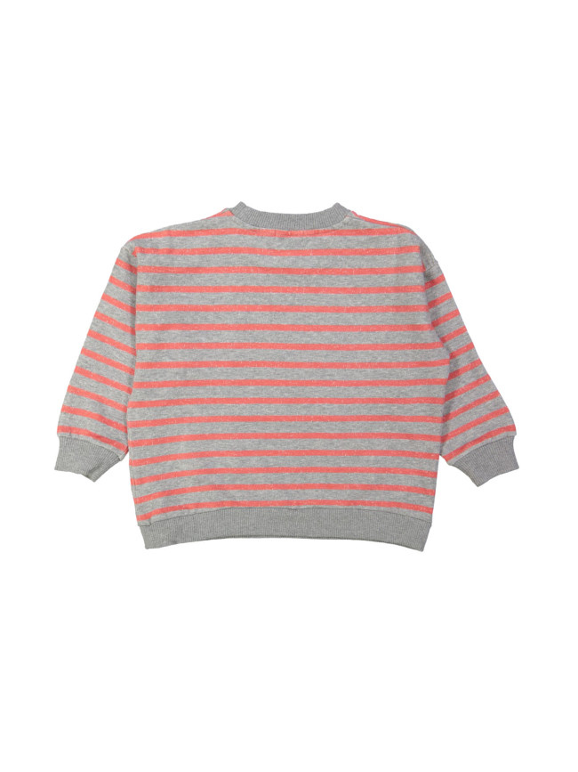 Sweater rayé gris foncé