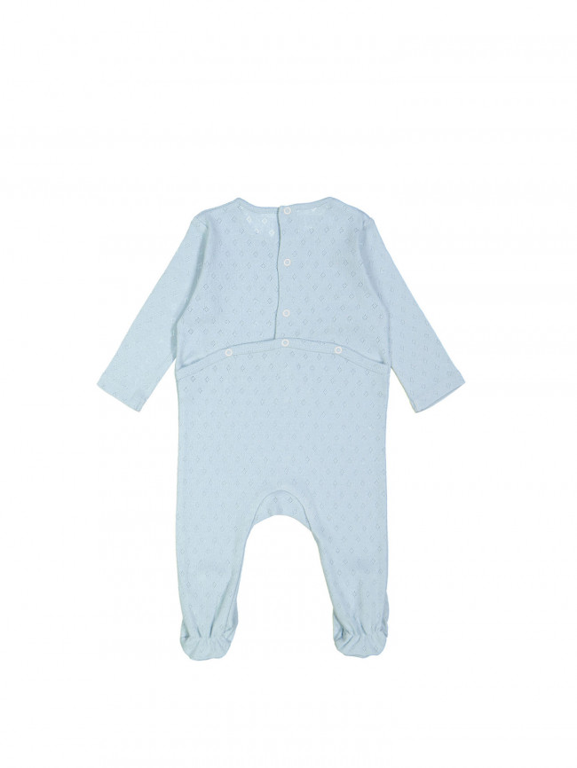 pyjama ajouré bleu
