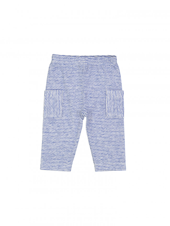 pantalon confortable rayé bleu