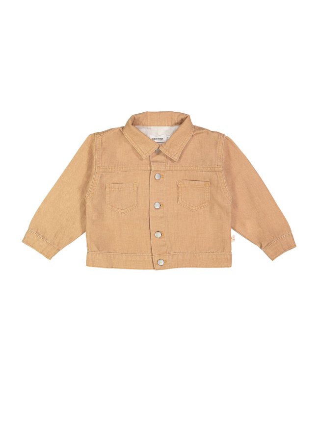 Veste en jean camel