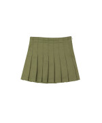 jupe plissée vert mousse