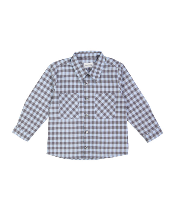 chemise carreaux bleu clair