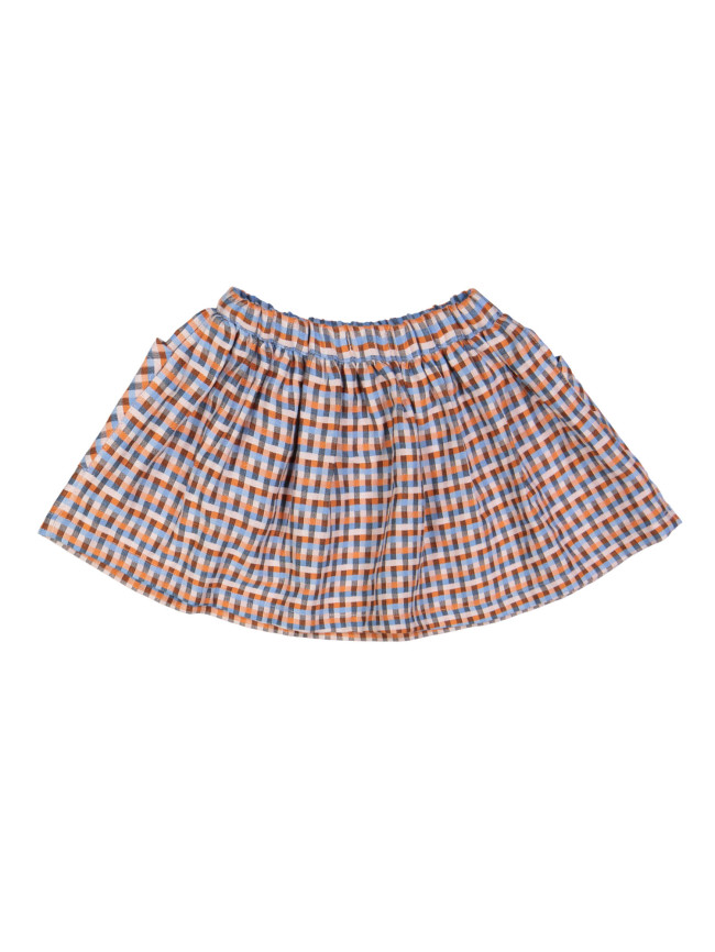 jupe carreaux orange