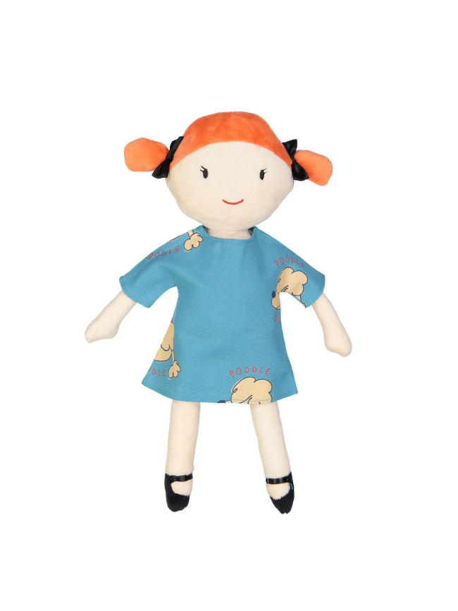 robe de poupée poodle bleu one size