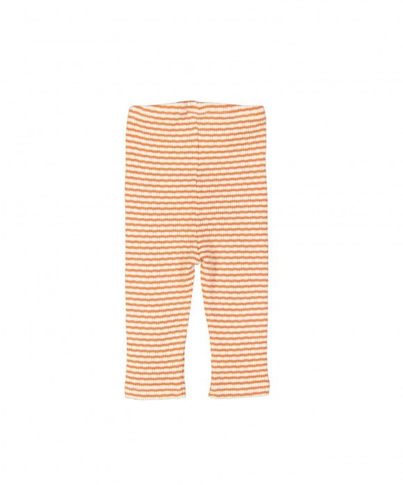 legging rayé orange