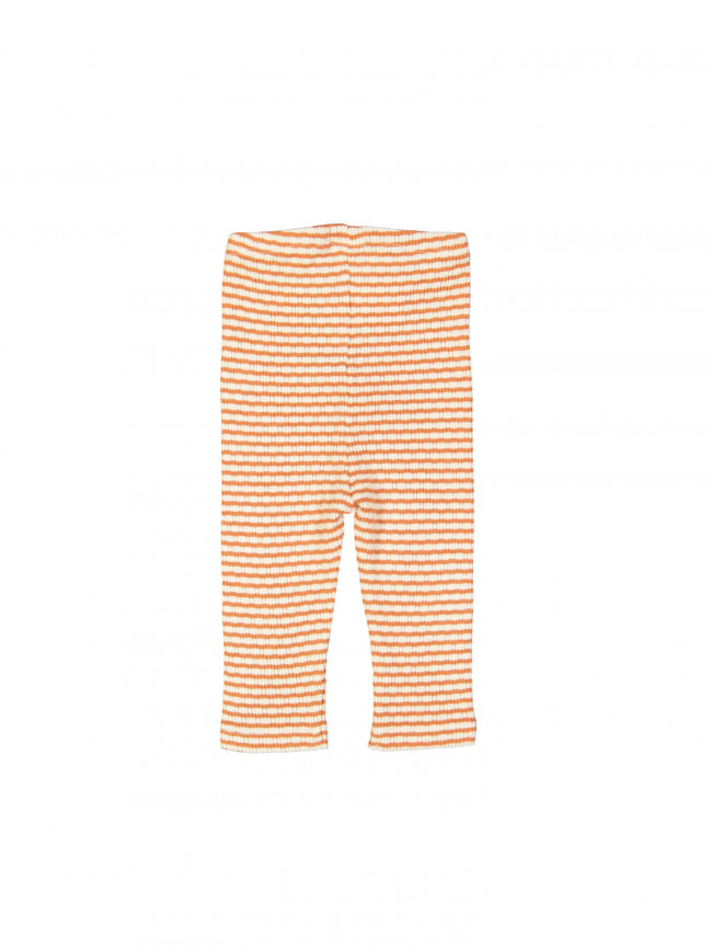 legging rayé orange