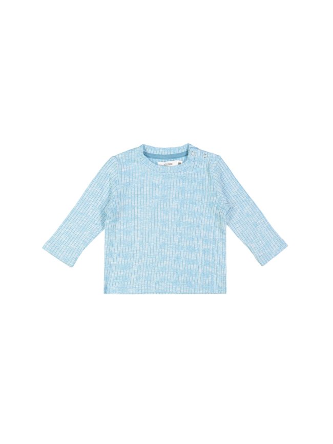 t-shirt mini côte turquoise