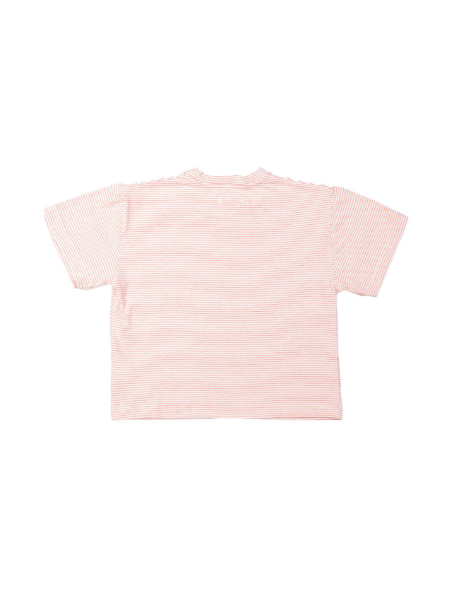 T-shirt rayé rouge
