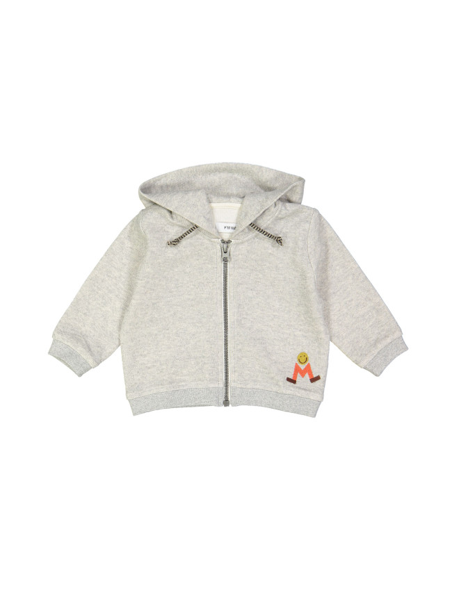 gilet capuchon mini gris