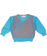 pull blauw geruit 09m