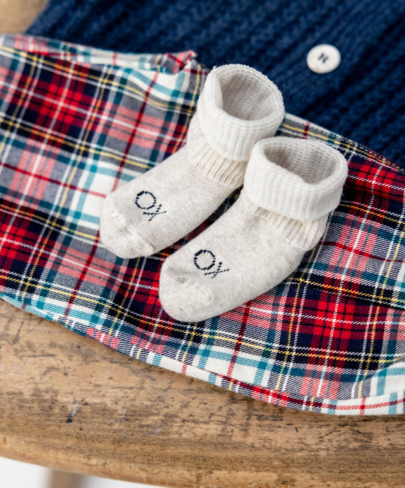 Chaussettes sport beige