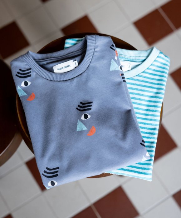 T-shirt garçon gris