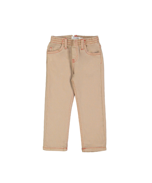Jeans régulier élastiqué beige