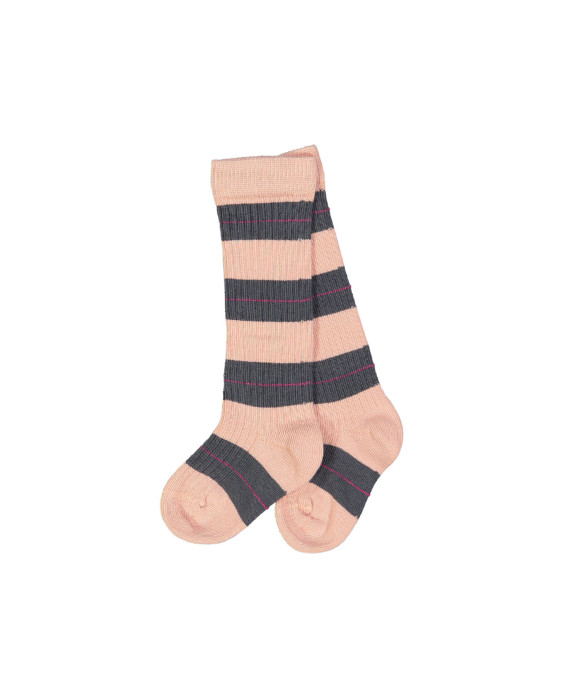 chaussettes streep rose
