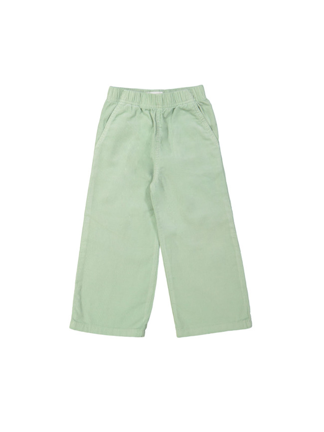 Pantalon confortable côtelé menthe
