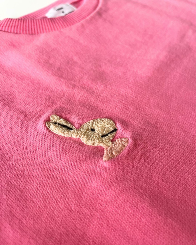 Sweater lièvre rose vif