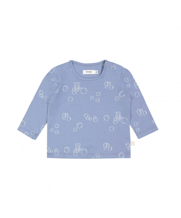 T-shirt little soap all over bleu