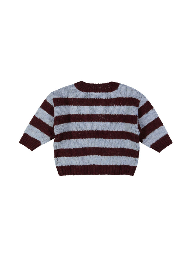 pull mini streep bordeaux