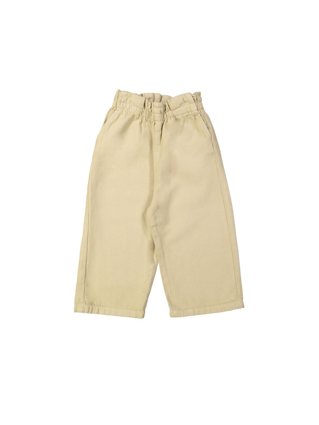 Pantalon paperbag beige