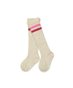 Chaussette rayé beige