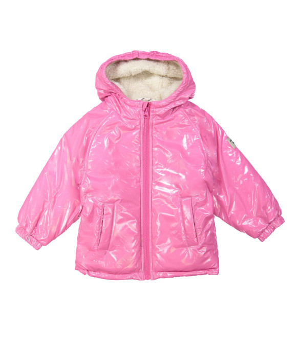 Veste hiver rose vif