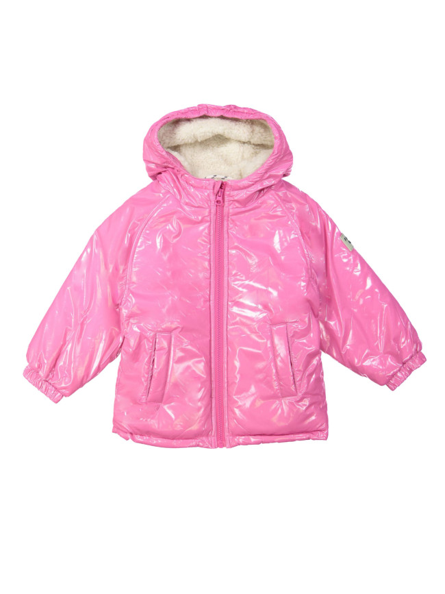 Veste hiver rose vif