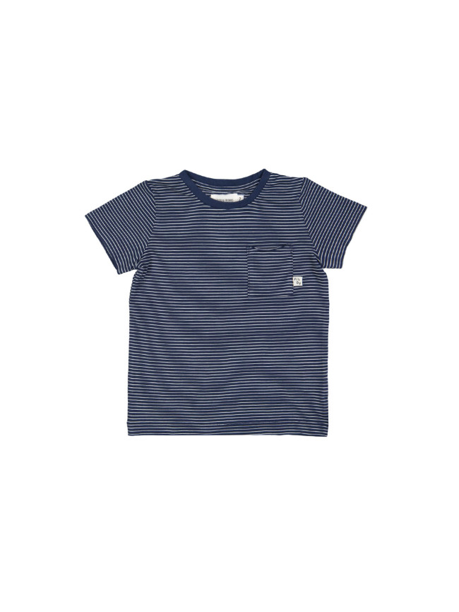 t-shirt streep blauw 02j