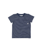 t-shirt streep blauw 07j