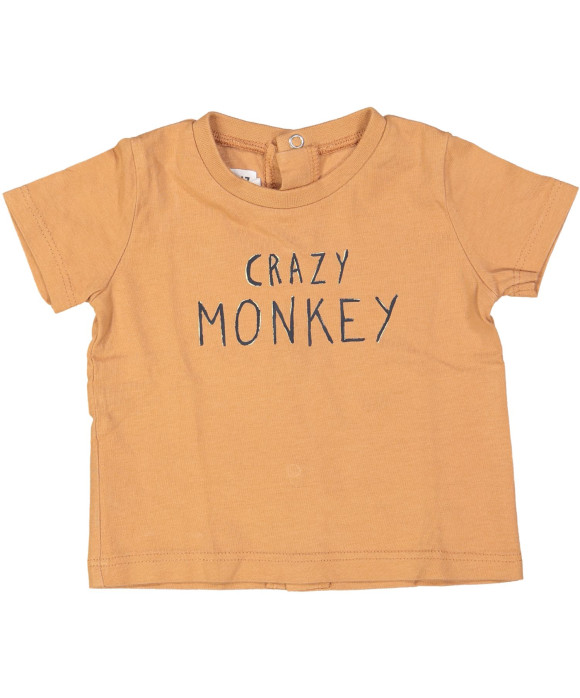 t-shirt bruin crazy monkey 01m
