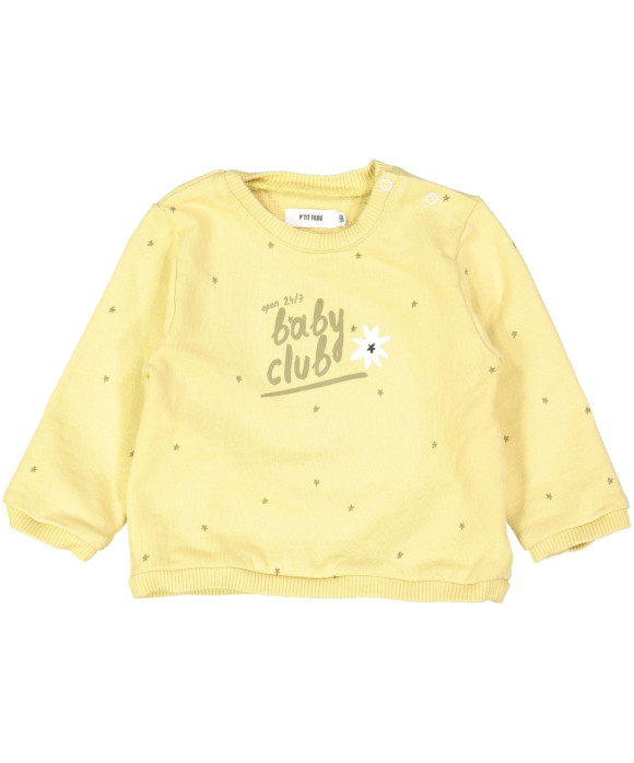 sweater geel baby club 09m