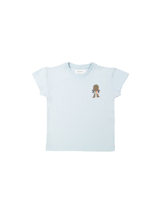 T-shirt hat mini lichtblauw 12m