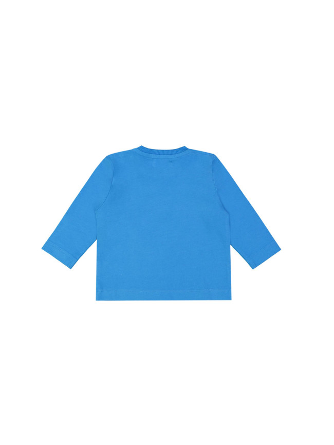 t-shirt mini prends ton temps bleu