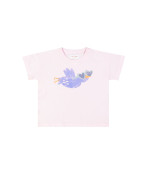 t-shirt birdheart lichtroze 04j-05j