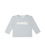 T-shirt boxy teddy licht blauw 03j