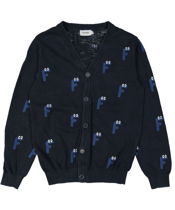 gilet tricot blauw F 09j