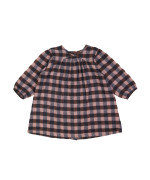 dress mini check flannel brown