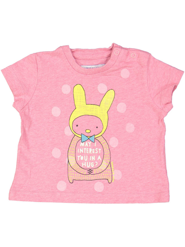 t-shirt roze konijn 03m .