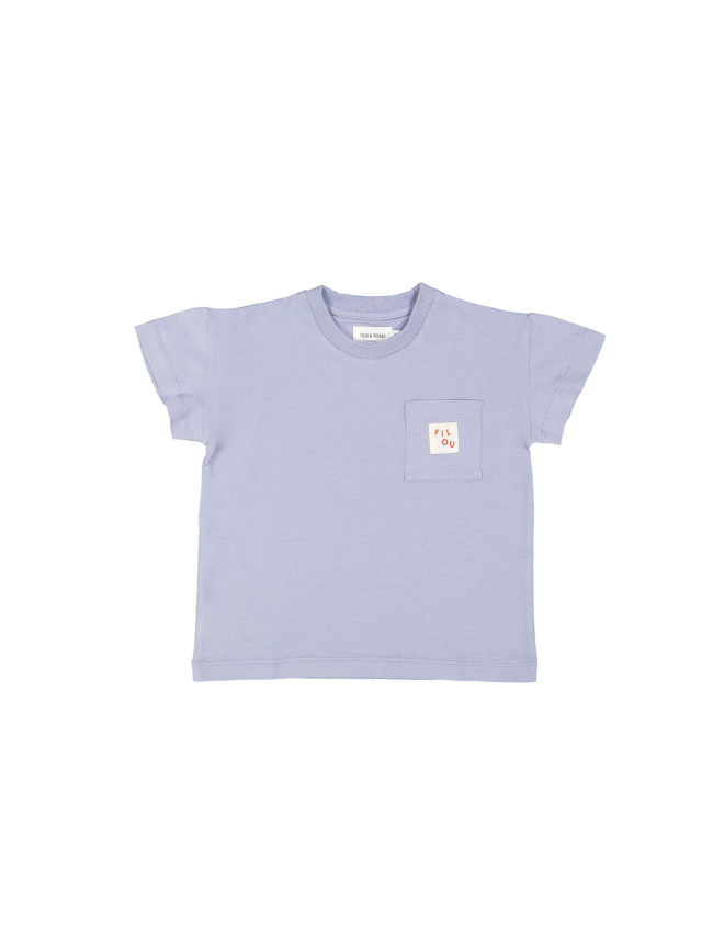 T-shirt gris-bleu