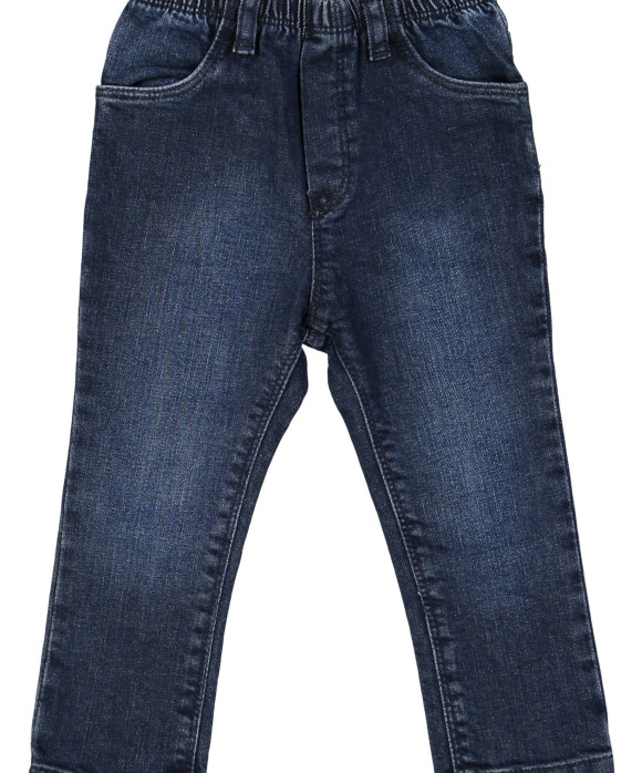 lange broek blauw jeans elastiek 18m