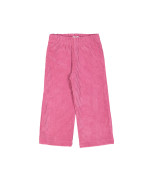 Pantalon confortable velour rose vif