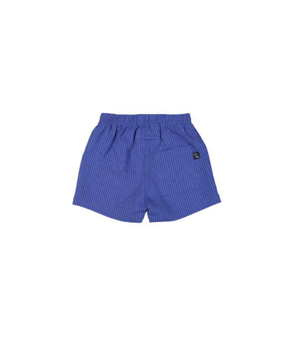 Short streep blauw