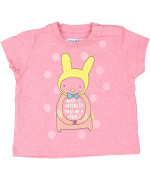 t-shirt roze konijn 06m .