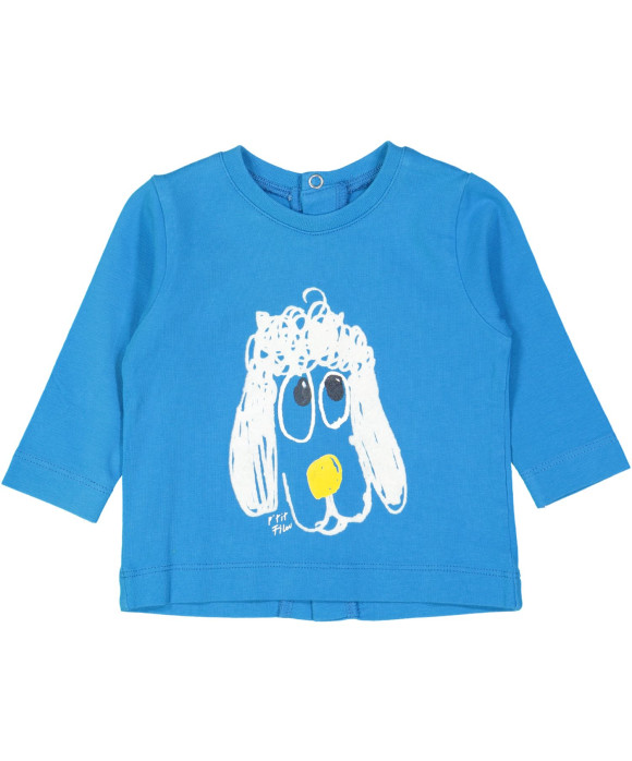 t-shirt blauw poodle 01m