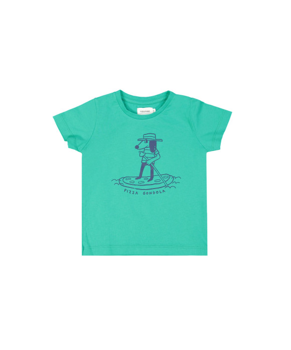 t-shirt pizza gondola groen